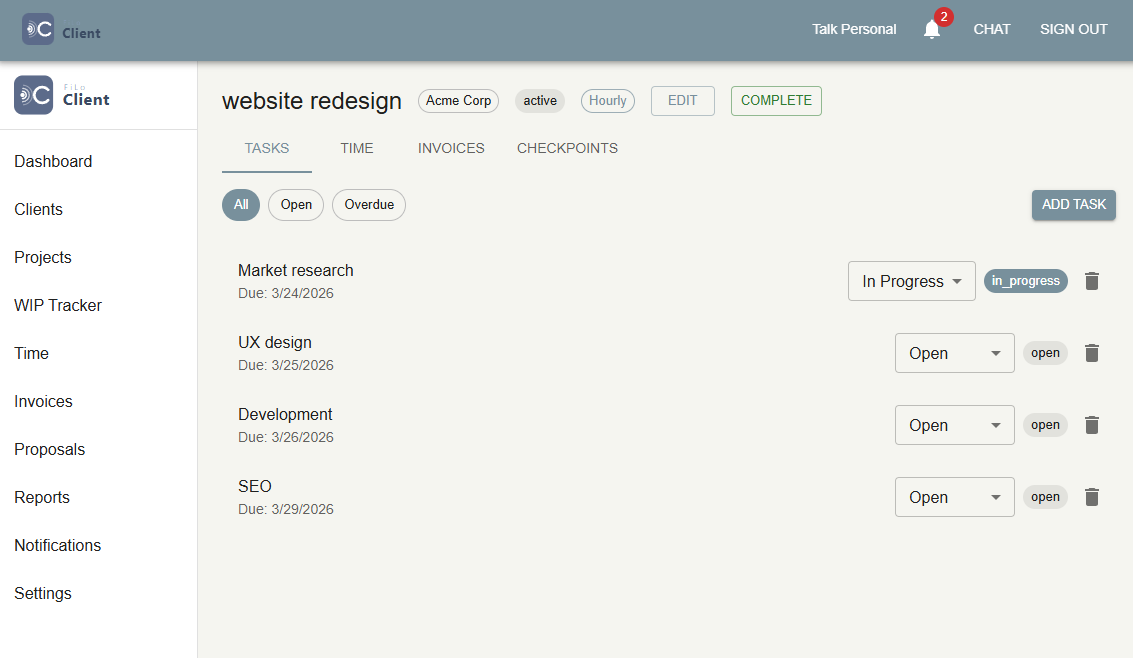 FiLoClient project details